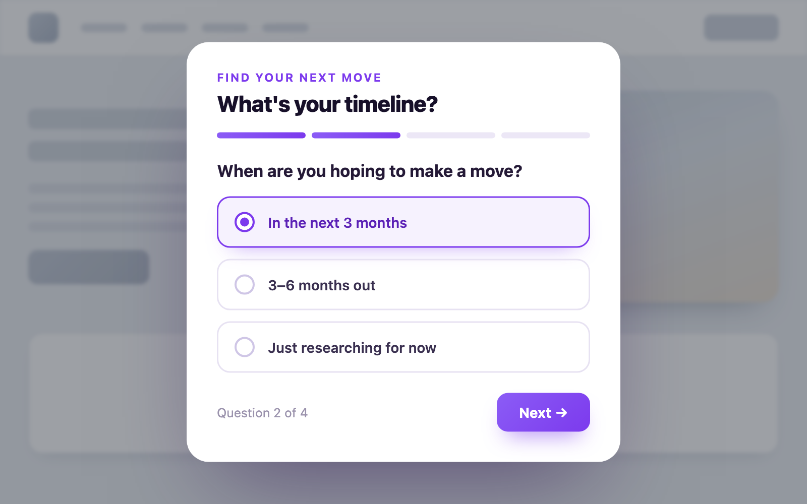 Lead Quiz add-on preview