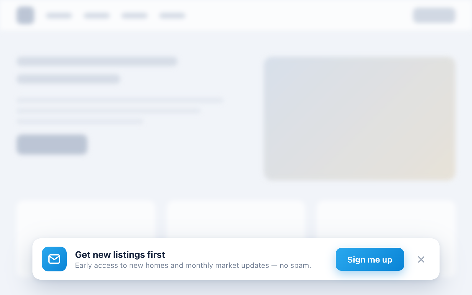 Newsletter Popup add-on preview