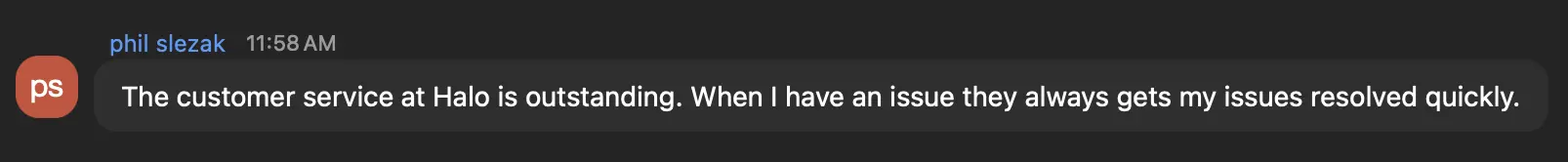 Phil, team chat, on Halo's support