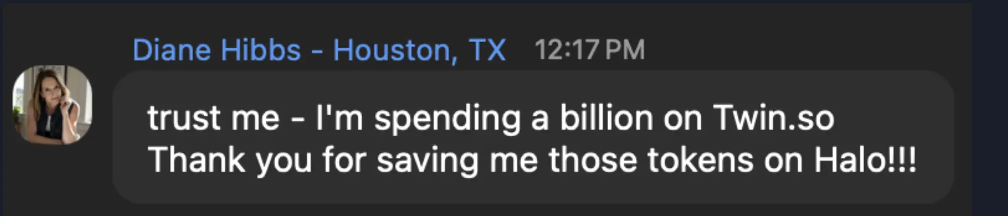 Diane, team chat