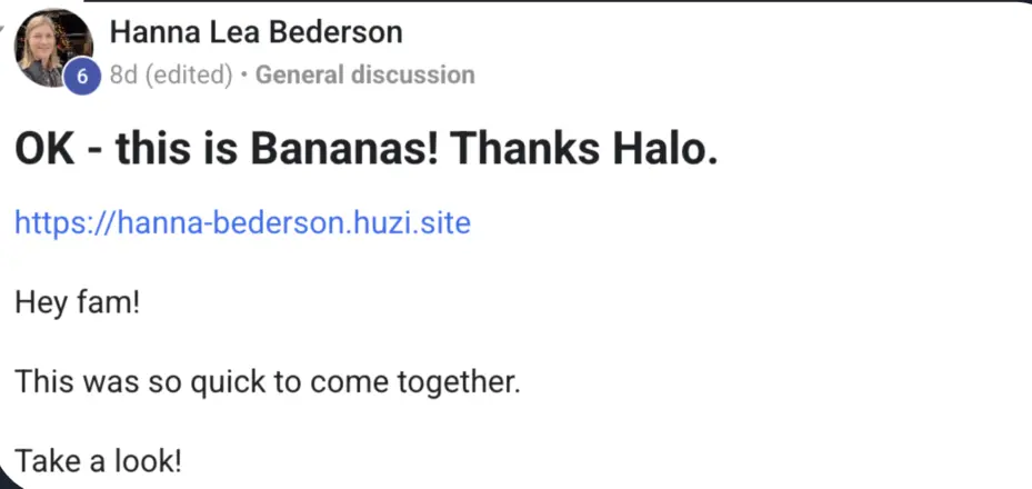 Hanna, community post