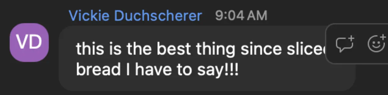 Vickie, team chat