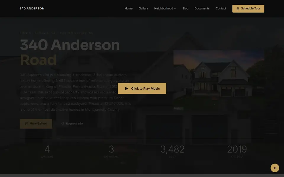 The 340 Anderson Rd property website