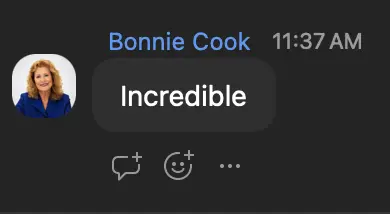 Bonnie Cook: Incredible