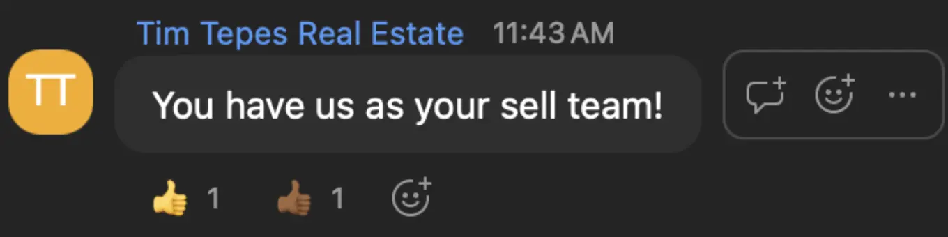 Tim Tepes Real Estate: You have us as your sell team!